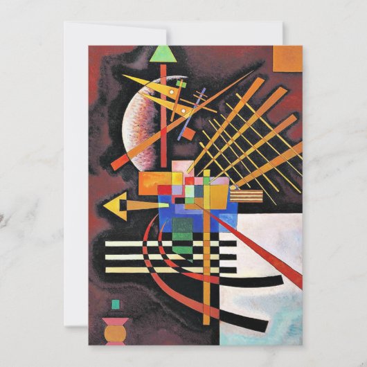 カンディンスキー – 上離れと, カード (正面)