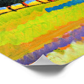 カンディンスキー – 丘転がのある風景 ポスター (角)
