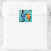 カンディンスキー – 両ストライプの方 スクエアシール (バッグ)