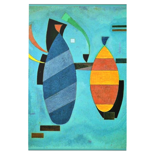 カンディンスキー – 両ストライプの方 メタルプリント (正面)