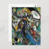 カンディンスキー – 二つの楕円 ポストカード (正面/裏面)