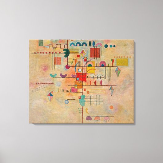 カンディンスキー – 優雅な上昇 キャンバスプリント (正面)