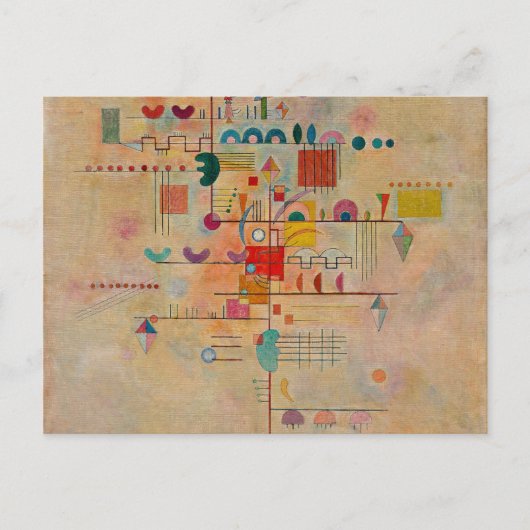 カンディンスキー – 優雅な上昇 ポストカード (正面)