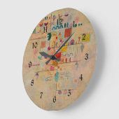 カンディンスキー – 優雅な上昇 ラージ壁時計 (傾斜)