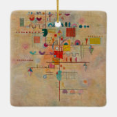 カンディンスキー – 優雅な登り絵画で、有名な セラミックオーナメント (裏面)