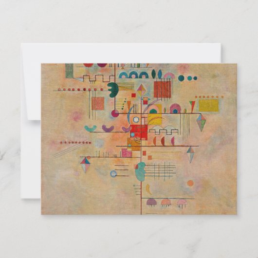 カンディンスキー – 優雅な登人気がある絵画り カード (正面)