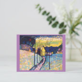 カンディンスキー,冬の風景,ファインアート ポストカード (スタンド正面)