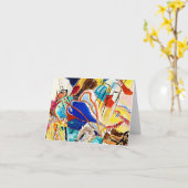 カンディンスキー – 即興30 カード (黄色い花)