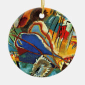 カンディンスキー – 即興30 – 大砲 セラミックオーナメント (正面)