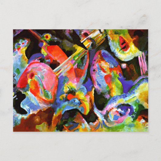 カンディンスキー – 即興Deluge ポストカード (正面)