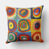 カンディンスキー – 同心円付き正方形 クッション (裏面)