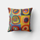 カンディンスキー – 同心円付き正方形 クッション (裏面)