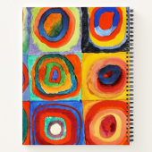 カンディンスキー – 同心円付き正方形 ノートブック (裏面)