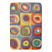 カンディンスキー-同心円付き正方形 バスマット (正面縦)