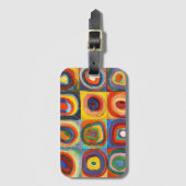 カンディンスキー – 同心円付き正方形 ラゲッジタグ (正面縦)