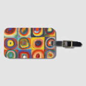 カンディンスキー – 同心円付き正方形 ラゲッジタグ (正面横)