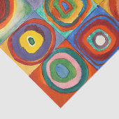 カンディンスキー – 同心円付き正方形 薄葉紙 (詳細)