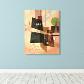 カンディンスキー – 同心円 キャンバスプリント (インサイチュ (ウッドフロア))