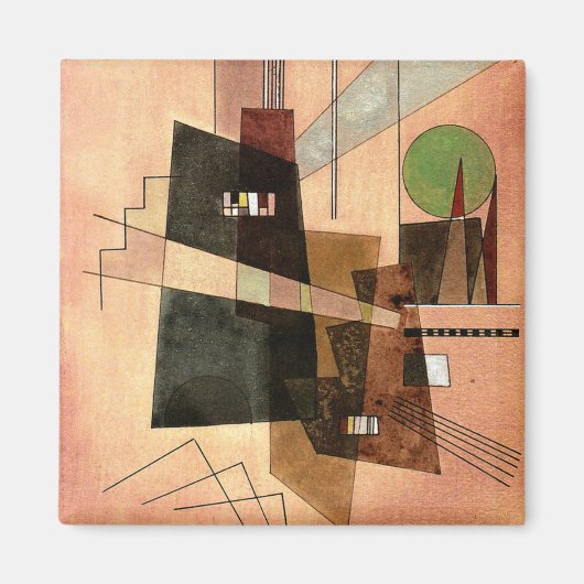 カンディンスキー – 同心円 マグネット (正面)