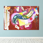 カンディンスキー – 変色黒（ノワール・ビガレ） - 1935 キャンバスプリント (インサイチュ (ウッドフロア))