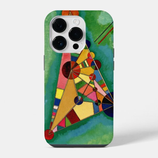 カンディンスキー 多色の三角形, iPhoneケース (裏面)