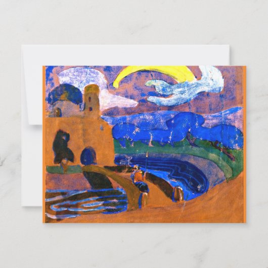 カンディンスキー – 彗星カラフル抽象芸術絵画ズ カード (正面)