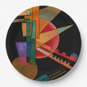 カンディンスキー – 抽象芸術解釈 ペーパープレート (正面)