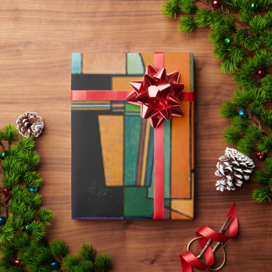 カンディンスキー – 抽象芸術解釈 ラッピングペーパー (クリスマスギフト)