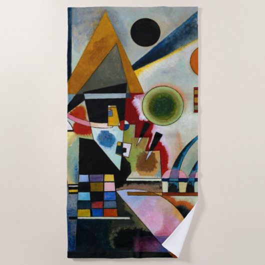 カンディンスキー – 揺れ絵画る、有名な ビーチタオル (正面)