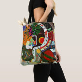 カンディンスキー – 支配曲線 トートバッグ (クローズアップ)