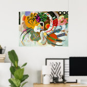 カンディンスキー – 支配曲線 ポスター (ホームオフィス)