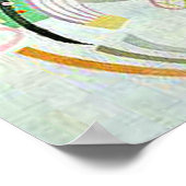 カンディンスキー – 支配曲線 ポスター (角)