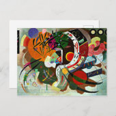 カンディンスキー – 支配曲線 ポストカード (正面/裏面)