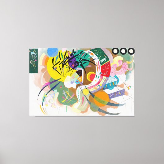 カンディンスキー – 支配曲線 – 1936 - キャンバスプリント (正面)