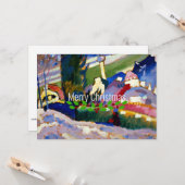 カンディンスキー-教会のある冬の風景、クリスマス カード (正面/裏面インサイチュ)