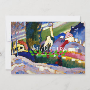 カンディンスキー-教会のある冬の風景、クリスマス カード