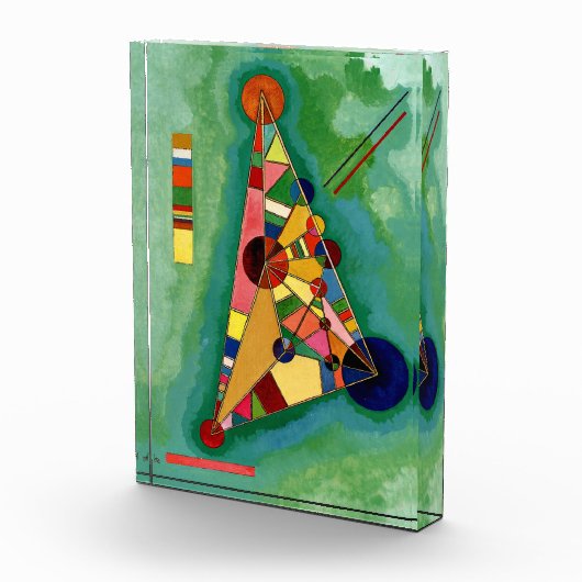 カンディンスキー – 数々のカラー三角形 フォトブロック (右)