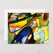 カンディンスキー – 最後の審判の天使。  ポストカード (正面/裏面)