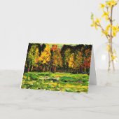 カンディンスキー-森の端、カラフル絵画ズ、 カード (黄色い花)