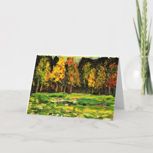 カンディンスキー-森の端、カラフル絵画ズ、 カード (正面)