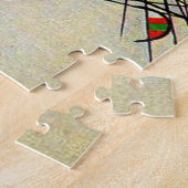 カンディンスキー-横線、抽象芸術アート ジグソーパズル (側面)