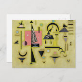 カンディンスキー – 決定的なバラ、有名な絵画、 ポストカード (正面/裏面)