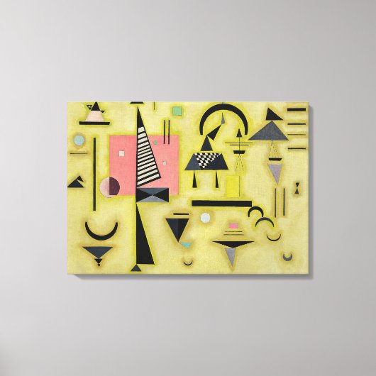 カンディンスキー – 決定的バラ キャンバスプリント (正面)