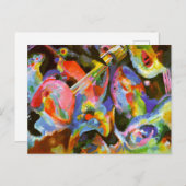 カンディンスキー – 洪水の即興演奏、大洪水 ポストカード (正面/裏面)