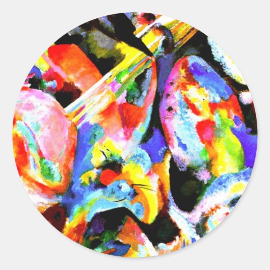 カンディンスキー – 洪水即興 ラウンドシール (正面)