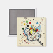 カンディンスキー – 海と太陽人気がある絵画の マグネット (正面/裏面)