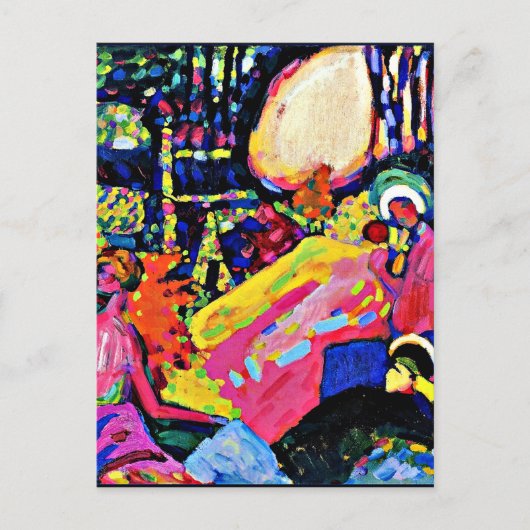 カンディンスキー – 白い音、有名絵画な物語、  ポストカード (正面)