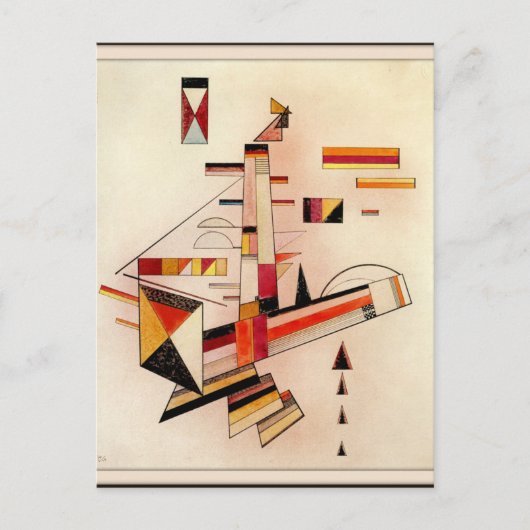 カンディンスキー – 確かに、抽象芸術・アート、 ポストカード (正面)