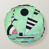 カンディンスキー – 緑に浸る ラウンドクッション (裏面)