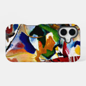 カンディンスキー - 緑の中心の絵画 iPhone 16ケース (裏面横)